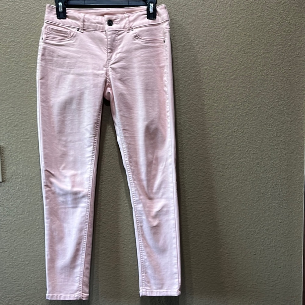 Womens small peach colored denim pants